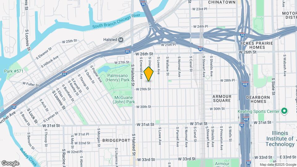 2842 S Union Ave Map and Location Details