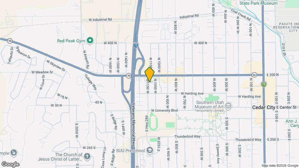 156 N 1150 W Map and Location Details