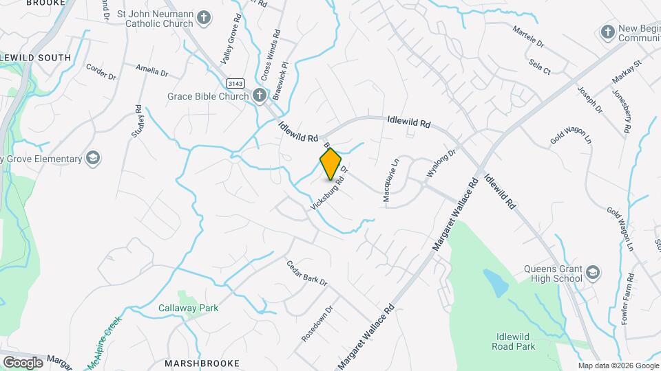 8919 Vicksburg Rd Map and Location Details