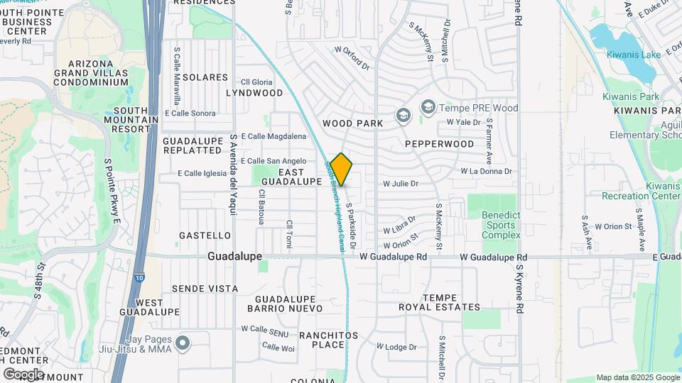 6102 S Parkside Dr Map and Location Details