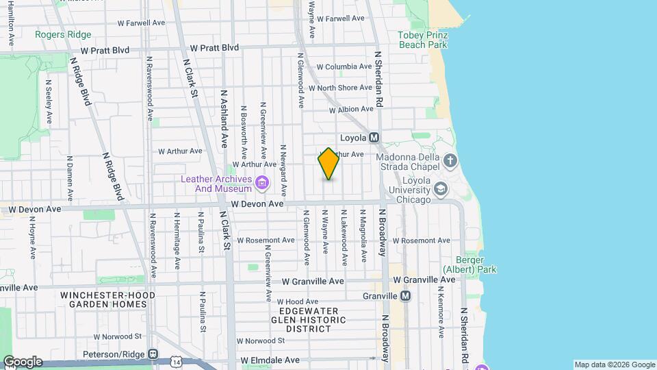 6429 N Wayne Ave, Unit 1 Mapa y Detalles de la Ubicación