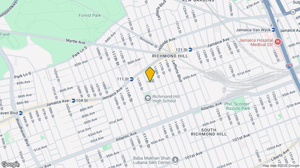 87-55 114th St, Unit 2nd FL Map and Location Details