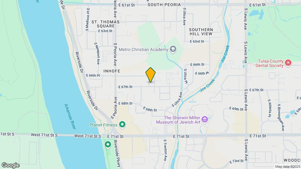 6647 S Rockford Ave Map and Location Details