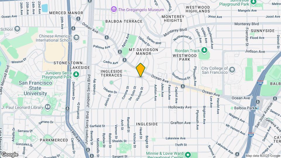 101 Urbano Dr Map and Location Details