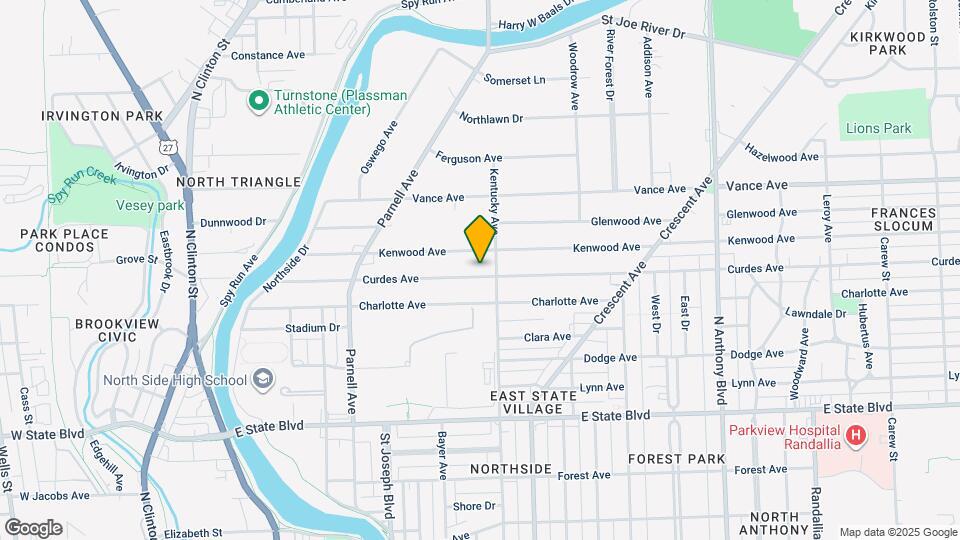 1051 Curdes Ave Map and Location Details