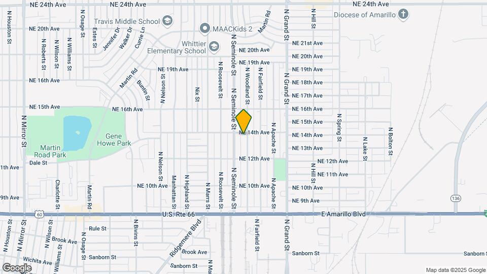 1229 N Woodland St Map and Location Details