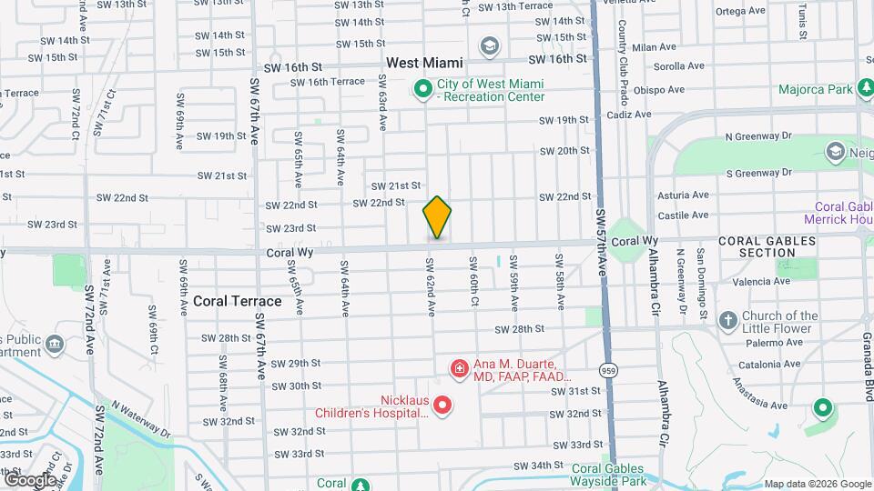 6151 SW 24th St Map and Location Details