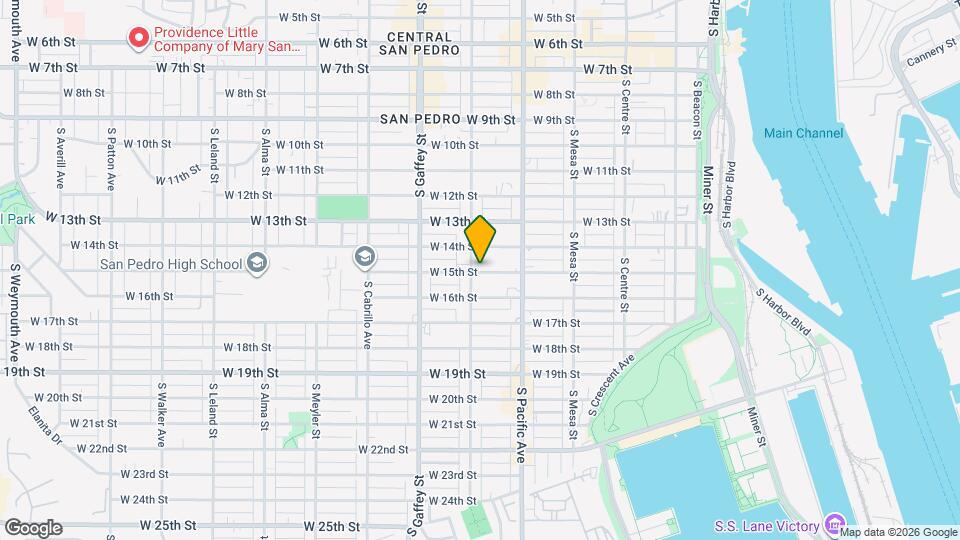 580 W 15th St Map and Location Details