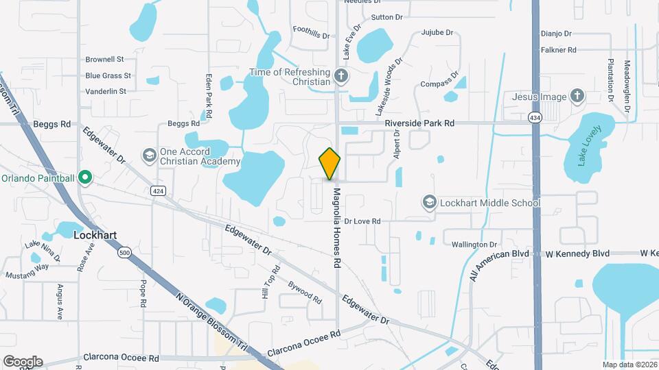 3908 Magnolia Pointe Ln Map and Location Details