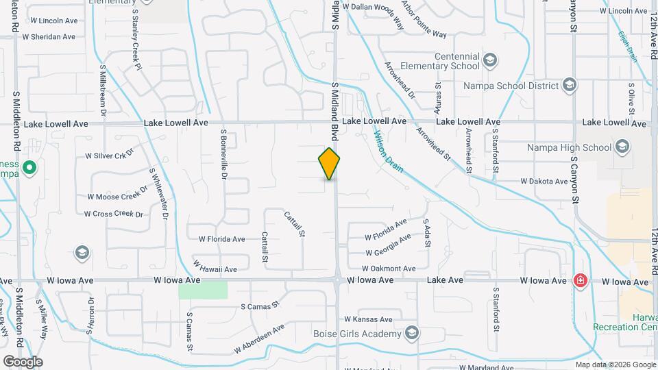 1020 Aspen Grove St Map and Location Details