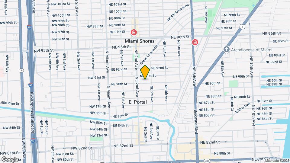 235 NE 90th St Map and Location Details