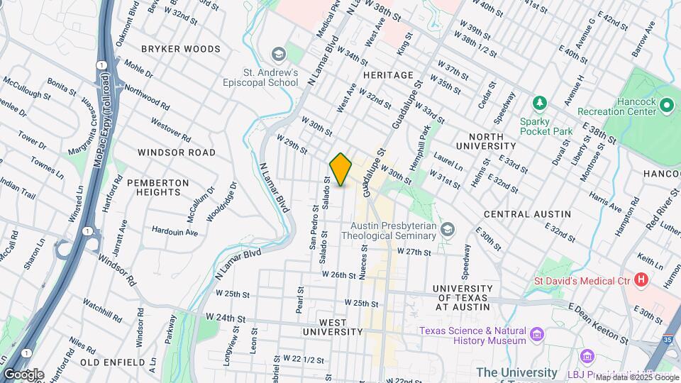 2822 Rio Grande St Map and Location Details
