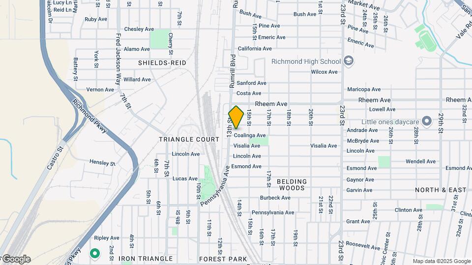 1317 Coalinga Ave Map and Location Details