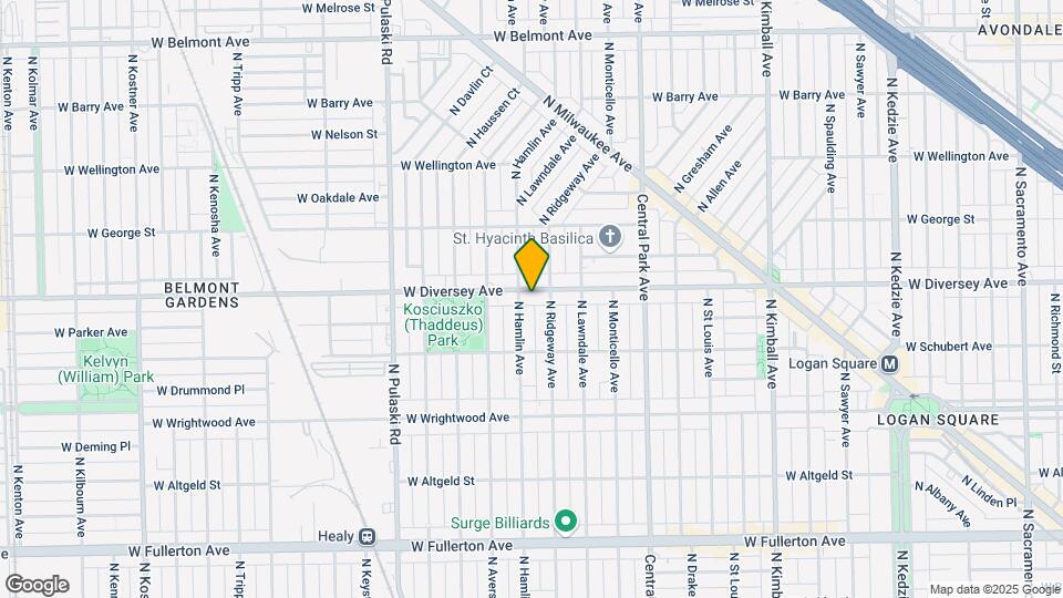 3751 W Diversey Ave Map and Location Details
