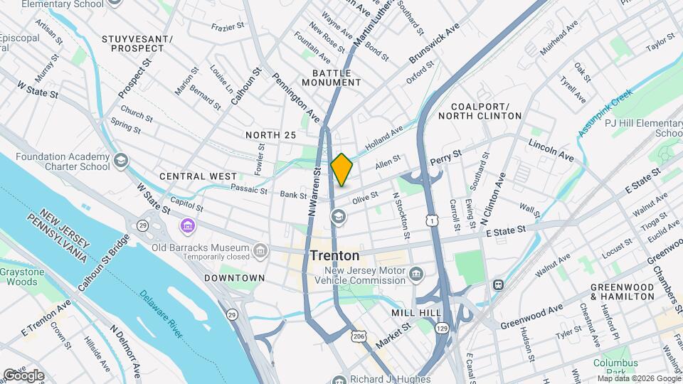 122-122 Perry St Map and Location Details