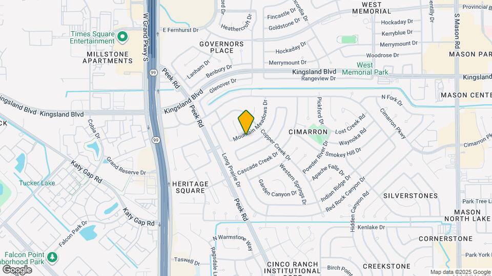 1103 Mountain Meadows Dr Map and Location Details