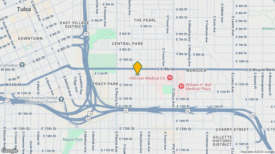 1128 S Rockford Ave Map and Location Details