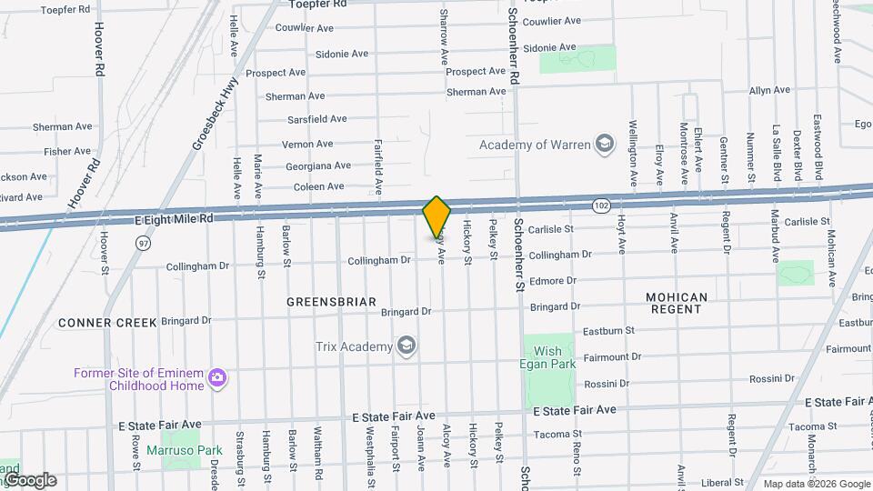 20529 Alcoy Ave Map and Location Details