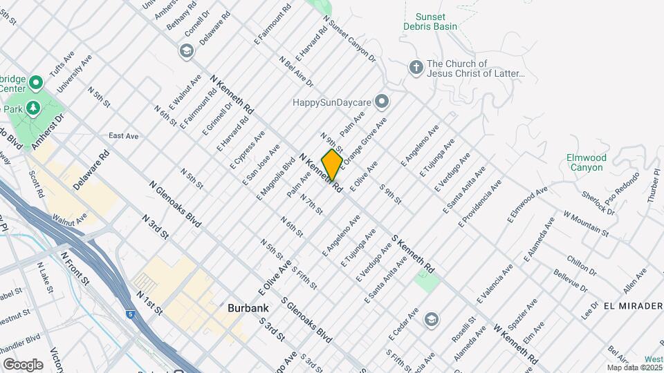 750 E Orange Grove Ave Map and Location Details