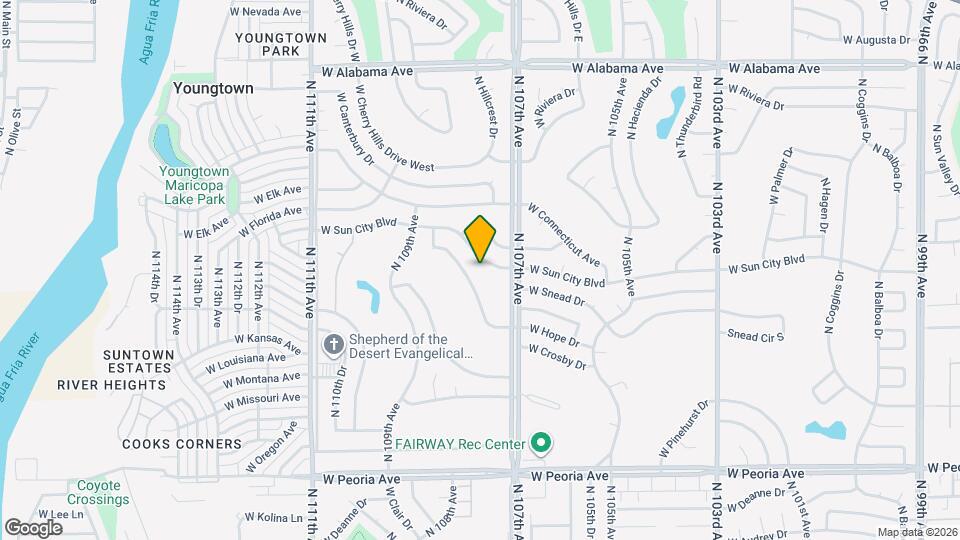 10729 W Sun City Blvd Map and Location Details