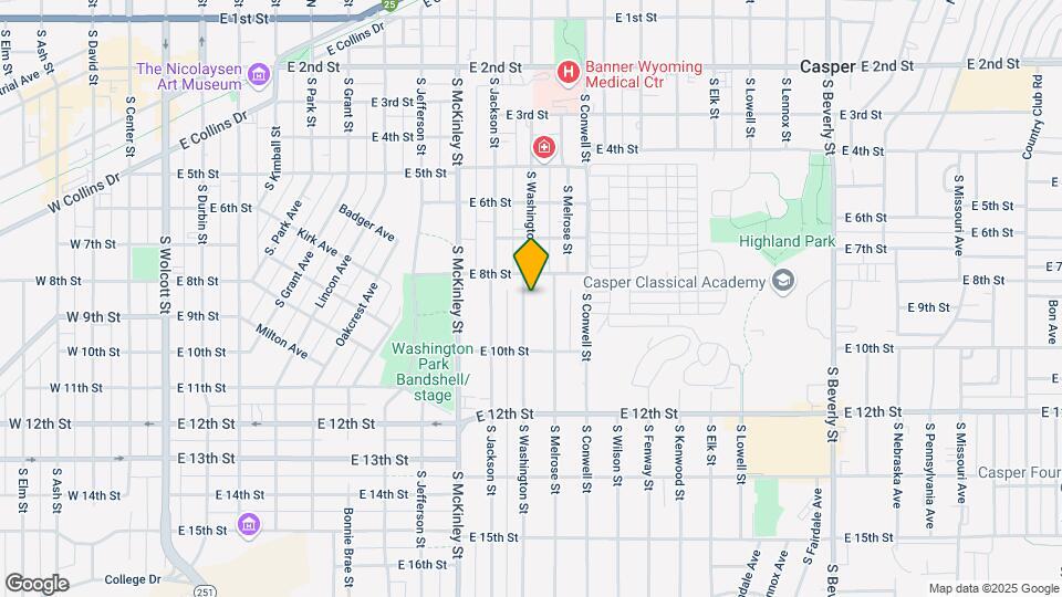 829 S Washington St Map and Location Details