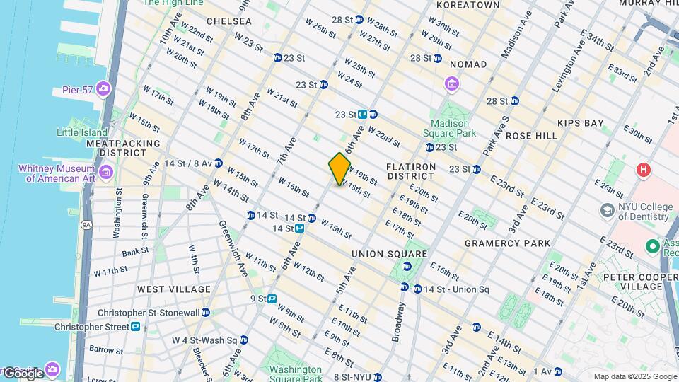 55-61 W 17th St Map and Location Details