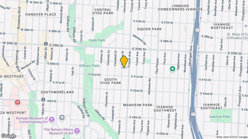 4025 Harrison St, Unit 1S Map and Location Details