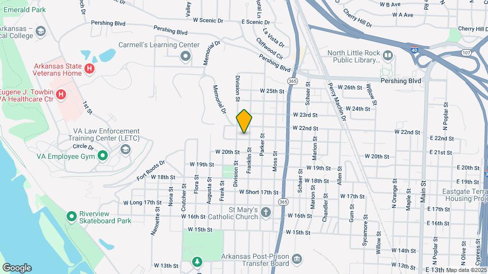 1305 W 21st St Map and Location Details