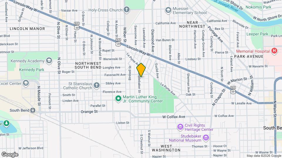 514 Studebaker St Map and Location Details