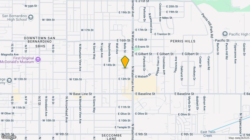 1366 Belle St Map and Location Details