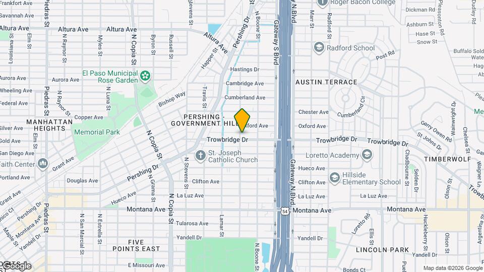 4001 Trowbridge Dr Map and Location Details