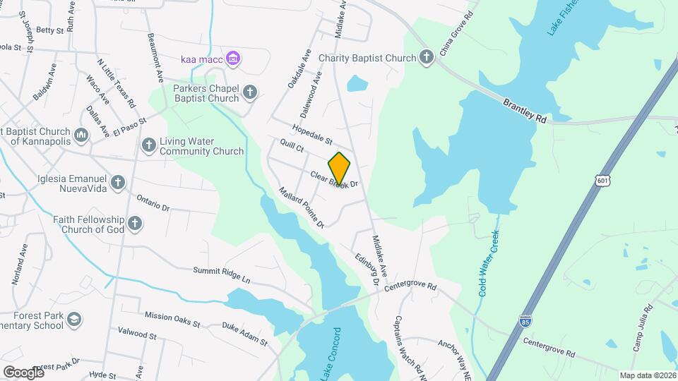 2120 Clear Brook Dr Map and Location Details
