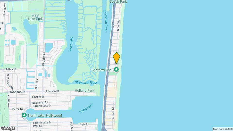 1815 N Surf Rd, Unit La Playa Condominio Mapa y Detalles de la Ubicación