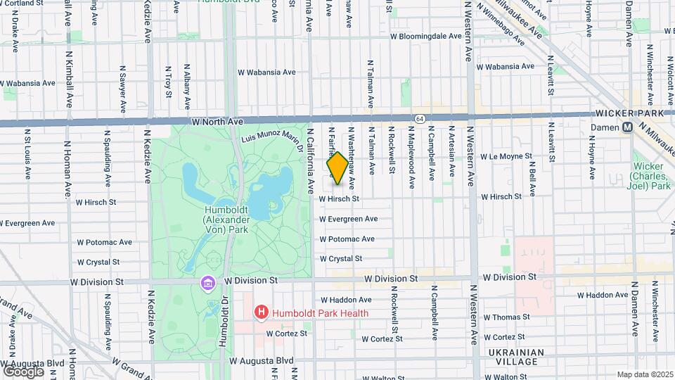 1411 N Fairfield Ave Map and Location Details