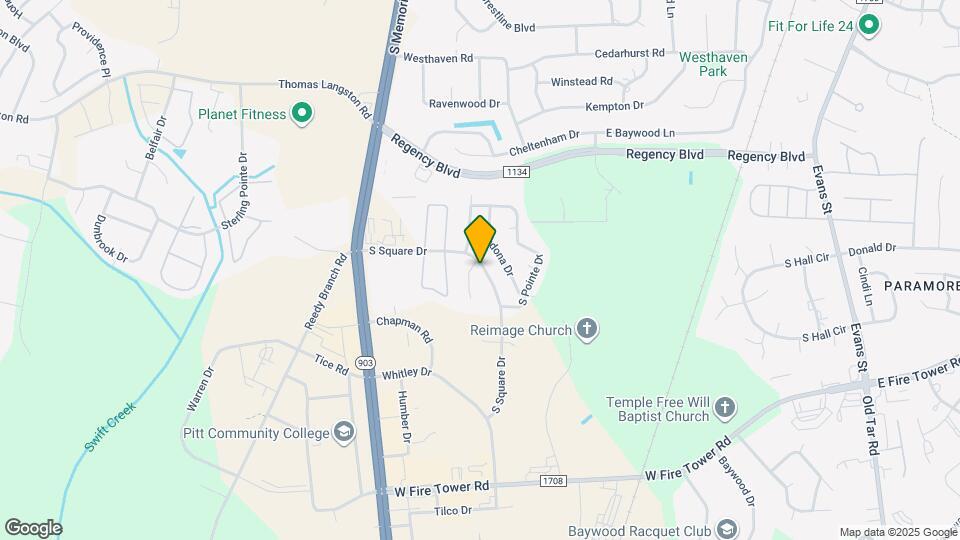 325 S Square Dr Map and Location Details