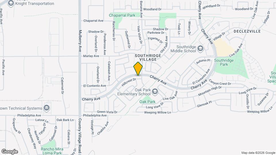 14104 Hillcrest Dr Mapa y Detalles de la Ubicación