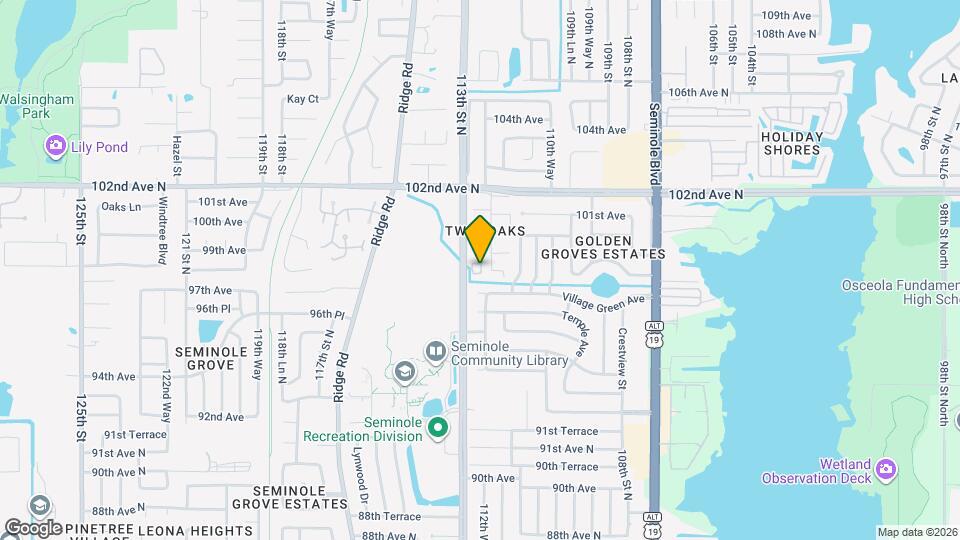 9881 113th St, Unit Seminole Oaks Apt 215 Mapa y Detalles de la Ubicación