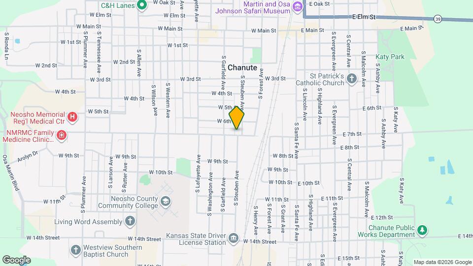 304 W 7th St Map and Location Details