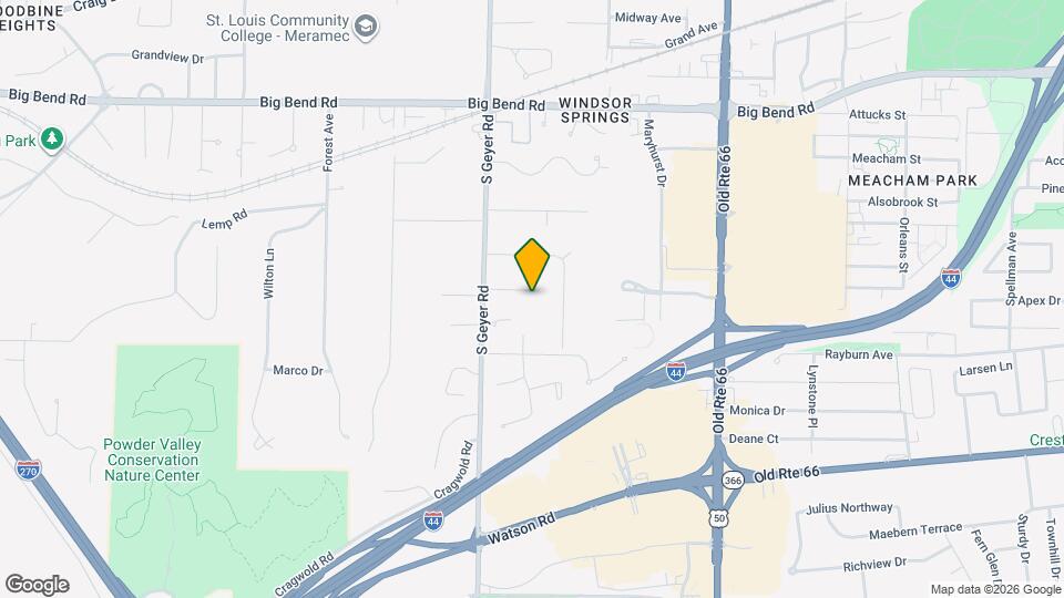 1306 S Geyer Rd Map and Location Details