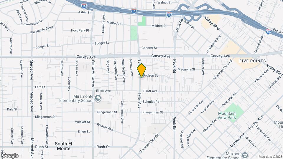 2650 Tyler Ave Map and Location Details