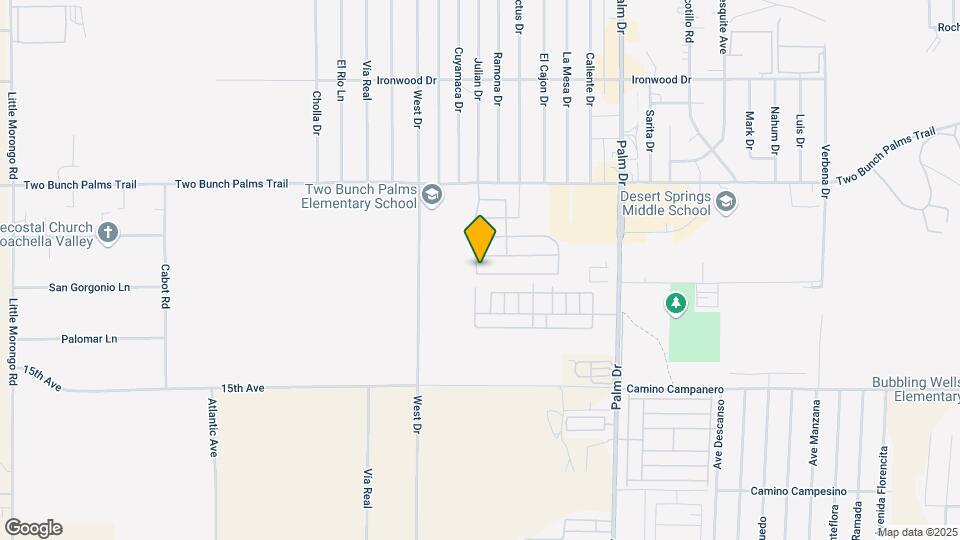66168 S Agua Dulce Dr Map and Location Details
