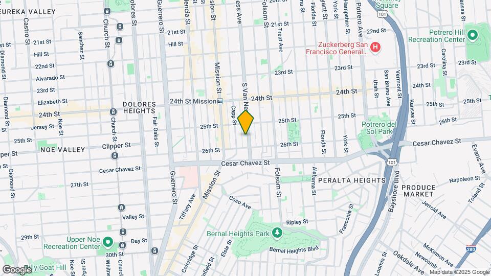1460 S Van Ness Ave Mapa y Detalles de la Ubicación
