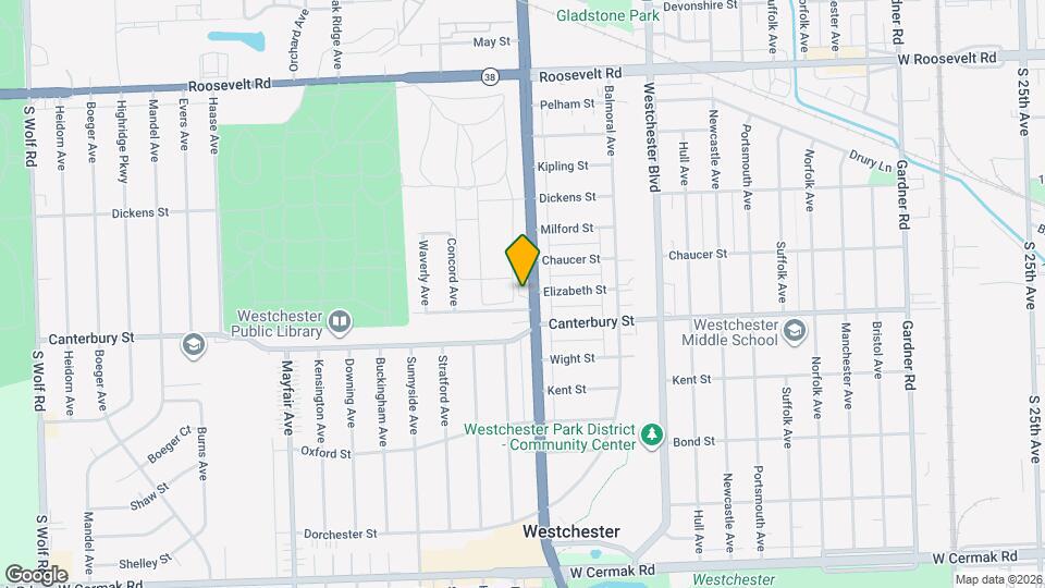 1536 S Mannheim Rd, Unit 2 Map and Location Details