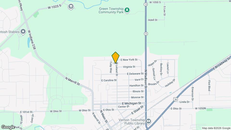 1002 Leland St Map and Location Details