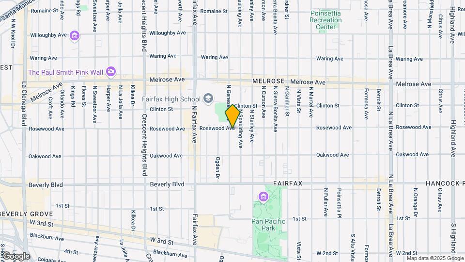 7714-7722 Rosewood Ave Mapa y Detalles de la Ubicación