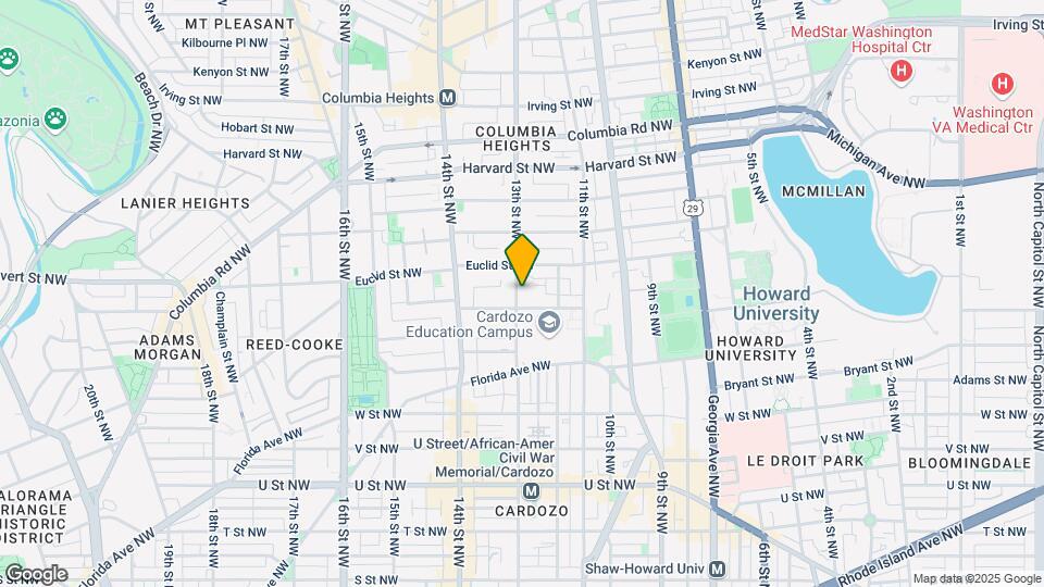 2535 13th St NW Map and Location Details