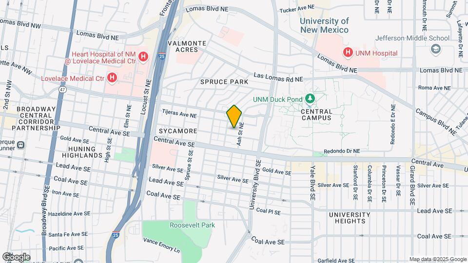 1515 Copper Ave NE Map and Location Details