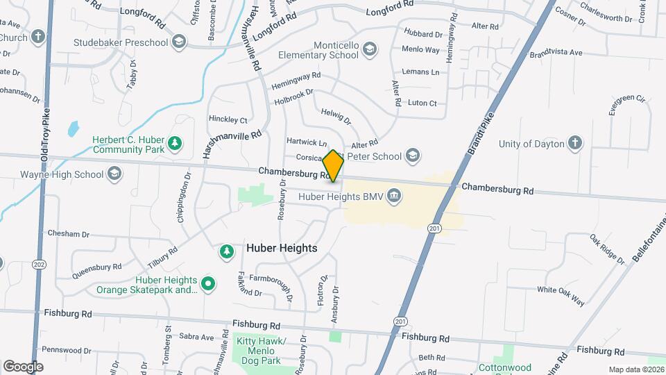 5989 Chatsworth Dr Map and Location Details