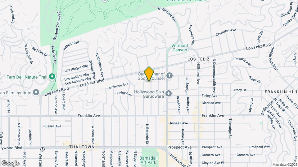 2049 N Berendo St Map and Location Details