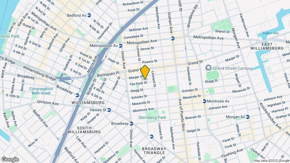55 Ten Eyck St Mapa y Detalles de la Ubicación